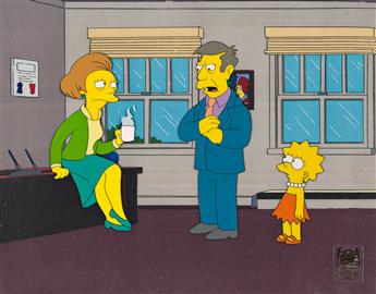 20TH CENTURY FOX / FILM ROMAN The Simpsons: “I Am Furious (Yellow)" animation cel.                                                               